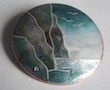 seascape enamel brooch