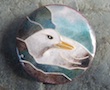 kittiwake enamel brooch