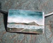 seascape enamel necklace